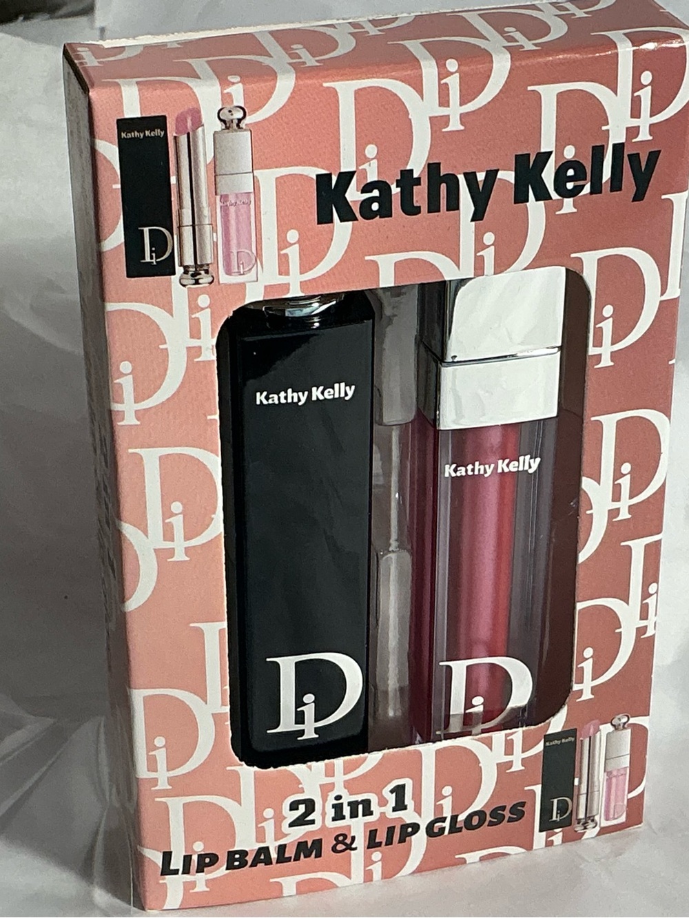 2-in-1 Lip Balm & Lip Gloss - Pink